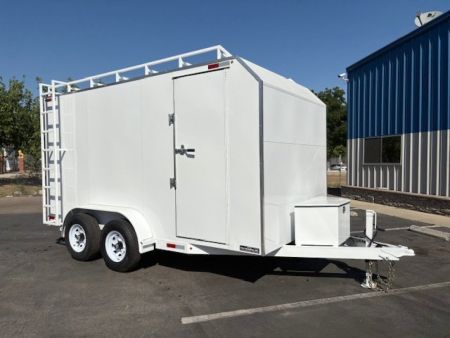 New 2026 TRU 7'x14'x7' Work Horse Trailer 7K White, Black, or Grey