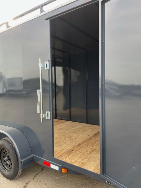 New 2026 TRU 7'x14'x7' Work Horse Trailer 7K White, Black, or Grey