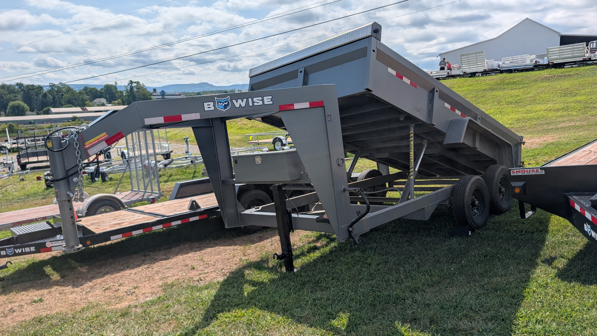 Used 2024 BWise 6'9" x 14' HD Lo Pro GOOSENECK Equipment Dump