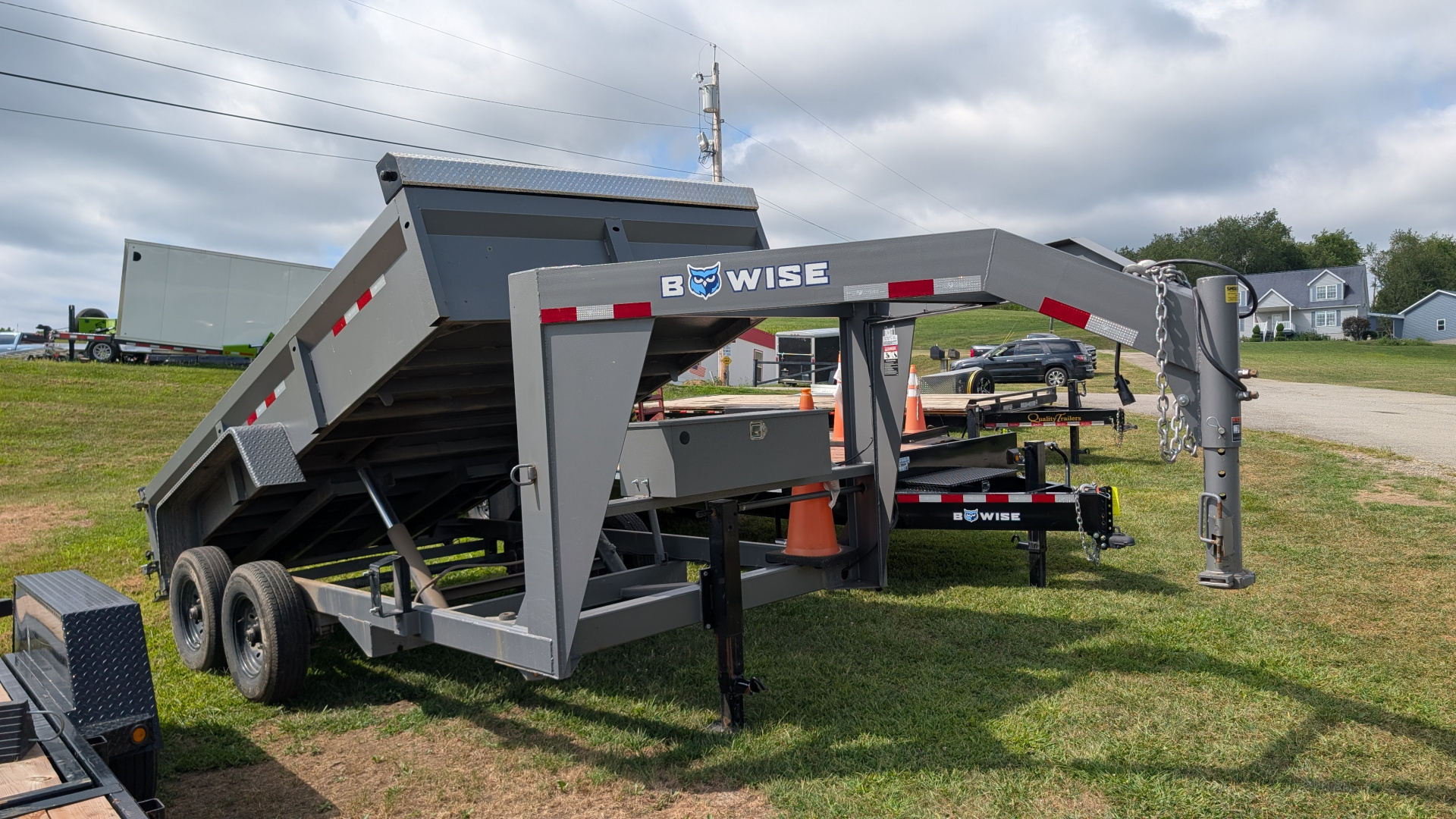 Used 2024 BWise 6'9" x 14' HD Lo Pro GOOSENECK Equipment Dump