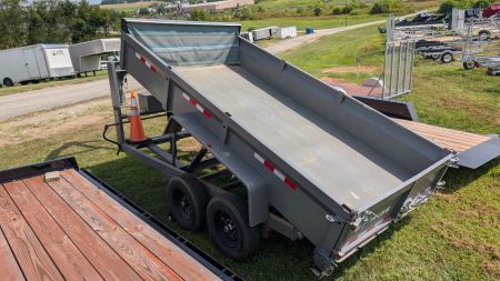 Used 2024 BWise 6'9" x 14' HD Lo Pro GOOSENECK Equipment Dump