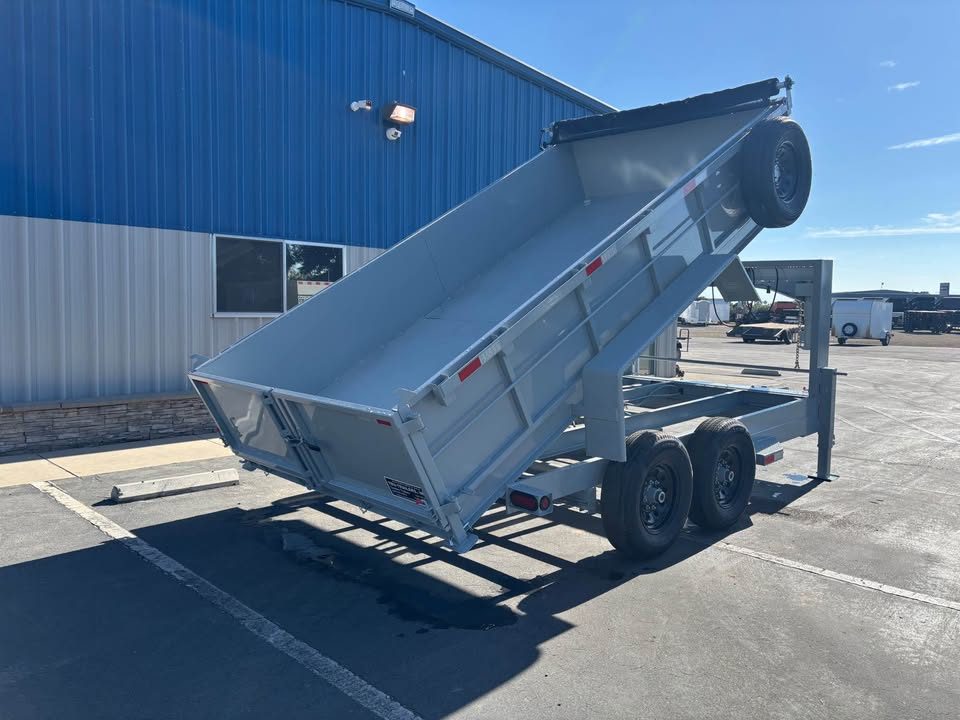 New 2026 TRU Gooseneck 7x14x2 Dump Trailer 14,000lbs GVWR