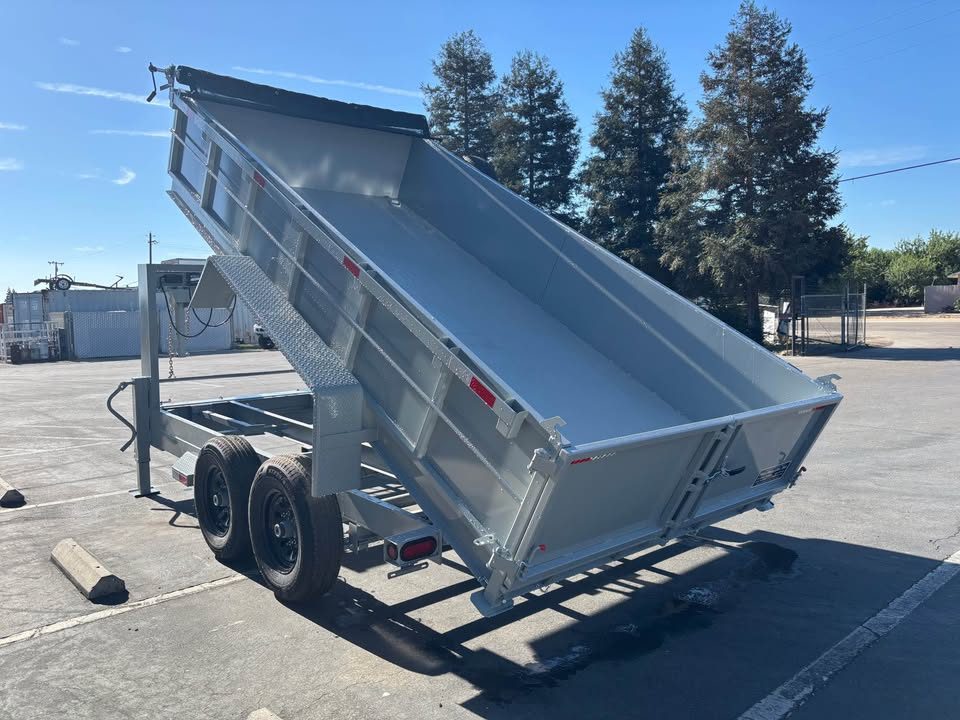 New 2026 TRU Gooseneck 7x14x2 Dump Trailer 14,000lbs GVWR