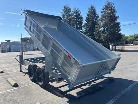 New 2026 TRU Gooseneck 7x14x2 Dump Trailer 14,000lbs GVWR