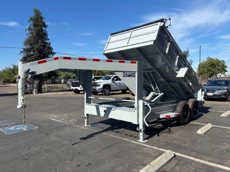 New 2026 TRU Gooseneck 7x14x2 Dump Trailer 14,000lbs GVWR
