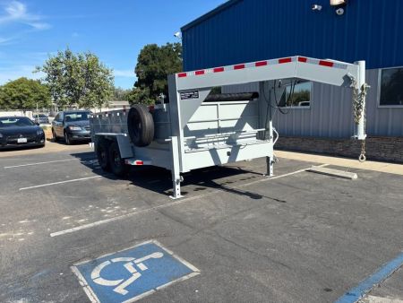 New 2026 TRU Gooseneck 7x14x2 Dump Trailer 14,000lbs GVWR