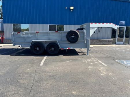 New 2026 TRU Gooseneck 7x14x2 Dump Trailer 14,000lbs GVWR