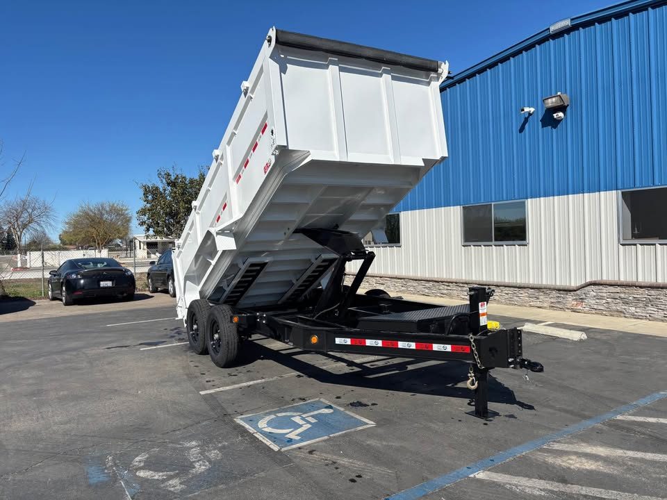 New GR 7'x16'x 42 Inch Walls Low-Profile Design Dump Trailer 14,000lbs GVWR