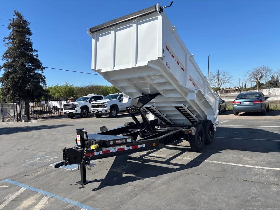 New GR 7'x16'x 42 Inch Walls Low-Profile Design Dump Trailer 14,000lbs GVWR