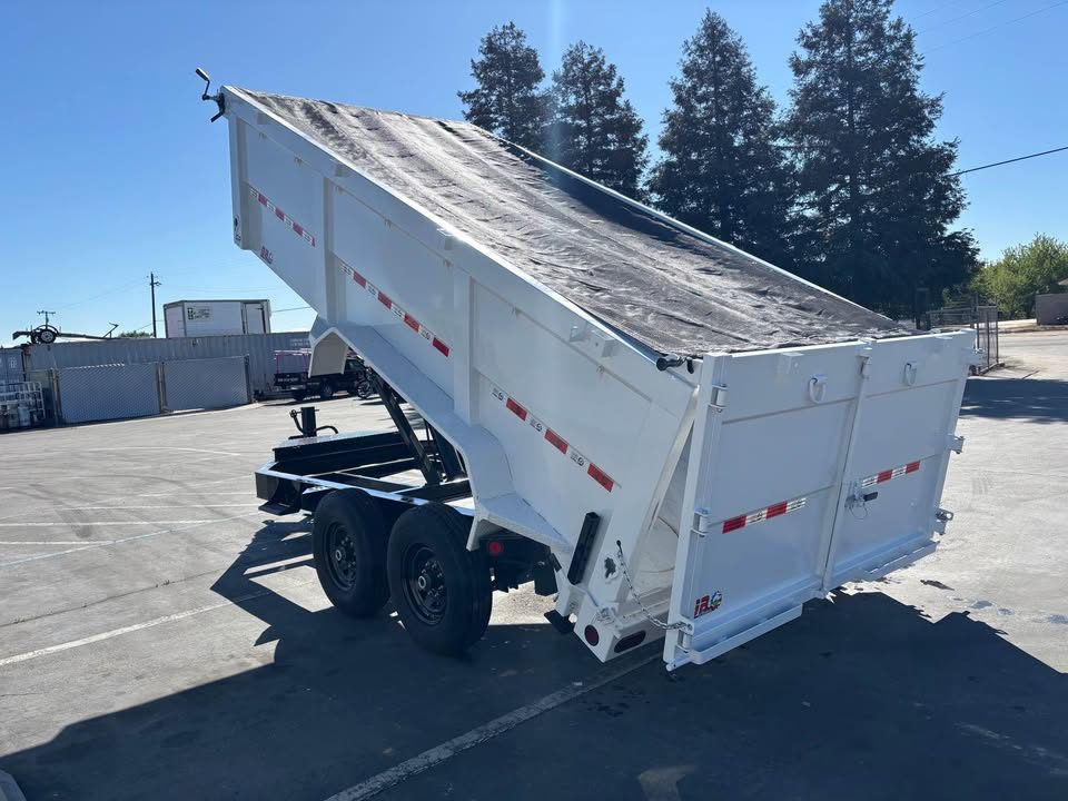 New GR 7'x16'x 42 Inch Walls Low-Profile Design Dump Trailer 14,000lbs GVWR