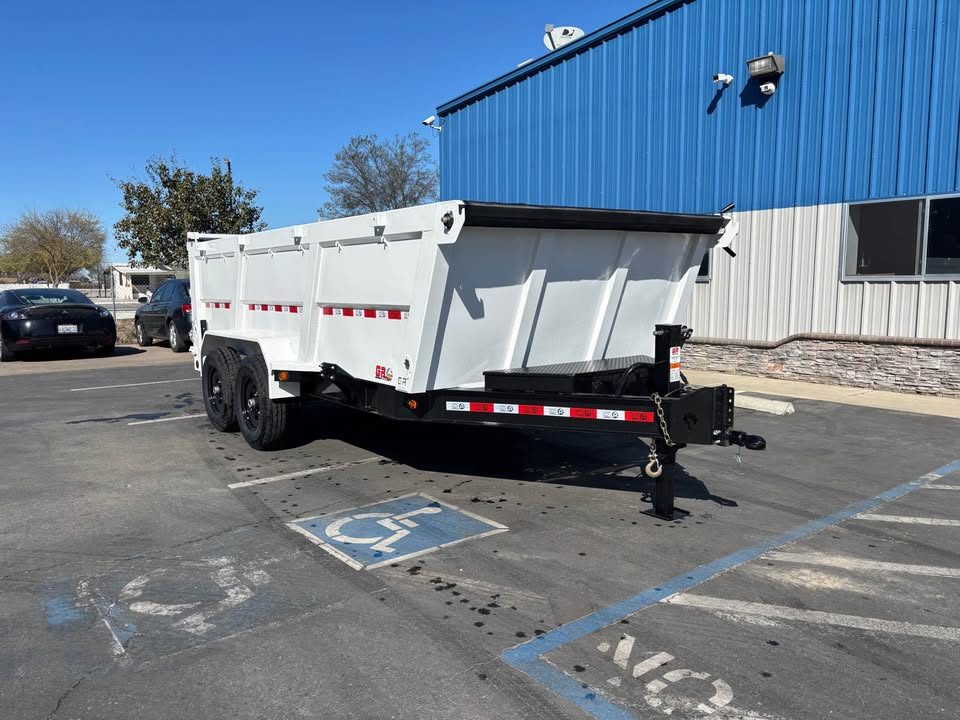 New GR 7'x16'x 42 Inch Walls Low-Profile Design Dump Trailer 14,000lbs GVWR