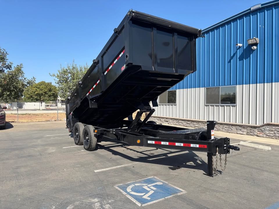 New GR 7'x16'x 42 Inch Walls Low-Profile Design Dump Trailer 14,000lbs GVWR