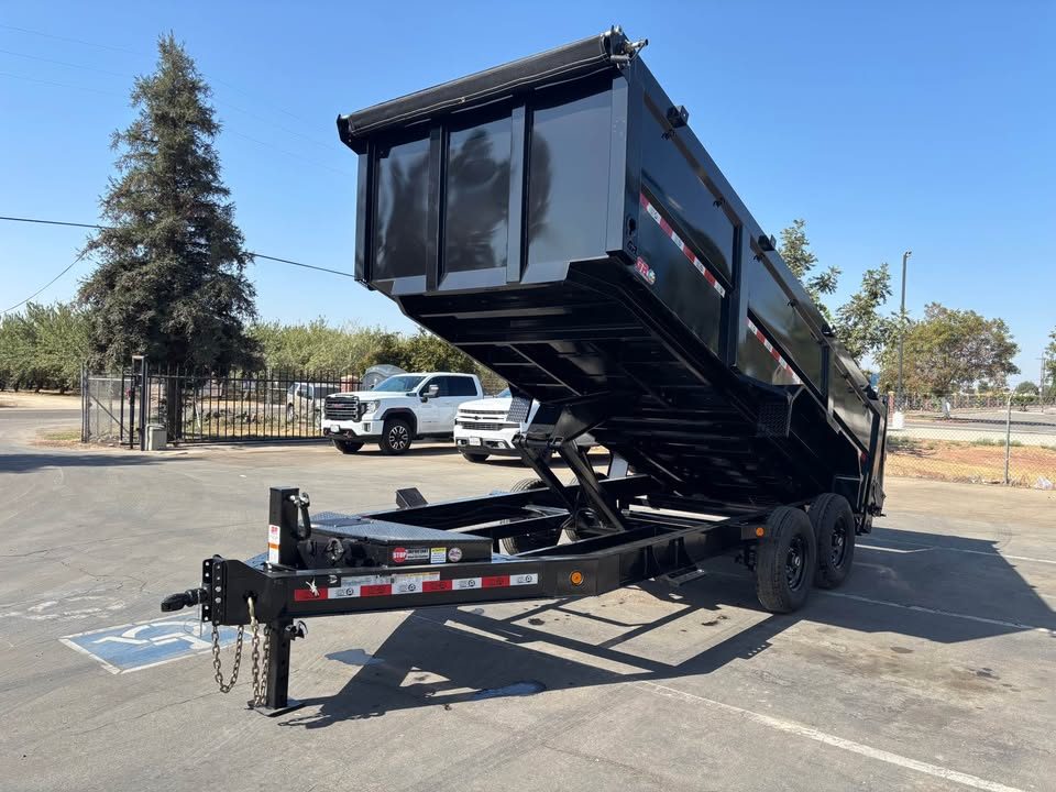 New GR 7'x16'x 42 Inch Walls Low-Profile Design Dump Trailer 14,000lbs GVWR