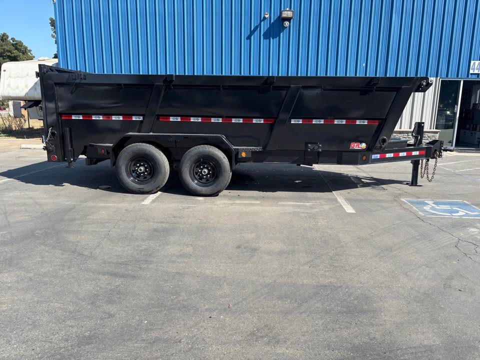 New GR 7'x16'x 42 Inch Walls Low-Profile Design Dump Trailer 14,000lbs GVWR
