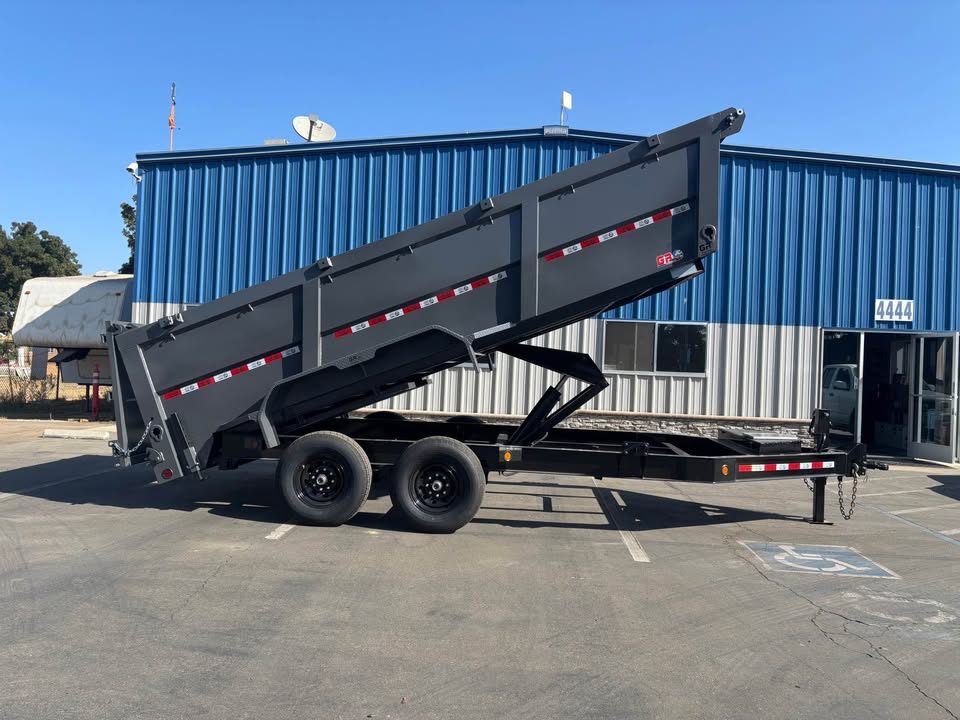New GR 7'x16'x 42 Inch Walls Low-Profile Design Dump Trailer 14,000lbs GVWR