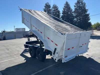 New GR 7'x16'x 42 Inch Walls Low-Profile Design Dump Trailer 14,000lbs GVWR