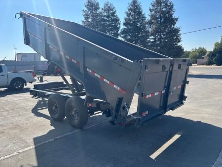 New GR 7'x16'x 42 Inch Walls Low-Profile Design Dump Trailer 14,000lbs GVWR