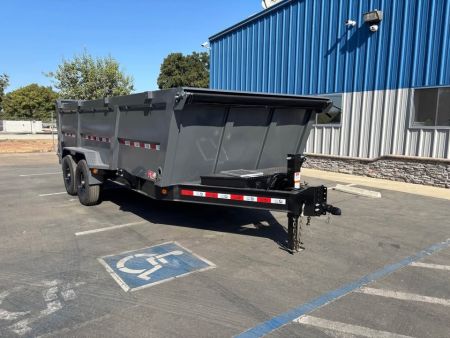 New GR 7'x16'x 42 Inch Walls Low-Profile Design Dump Trailer 14,000lbs GVWR