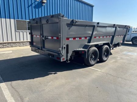 New GR 7'x16'x 42 Inch Walls Low-Profile Design Dump Trailer 14,000lbs GVWR