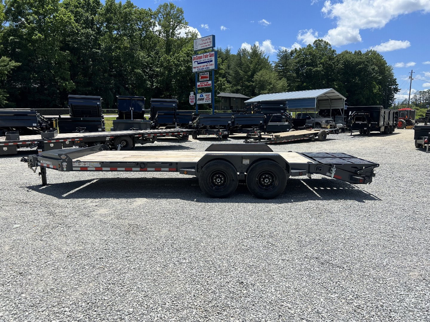 New 2026 Iron Bull EWB Series Equipment Trailer / 83"x22 / 2-7,000# Electric Brake Axles / Rampage Ramps / Jumbo Toolbox