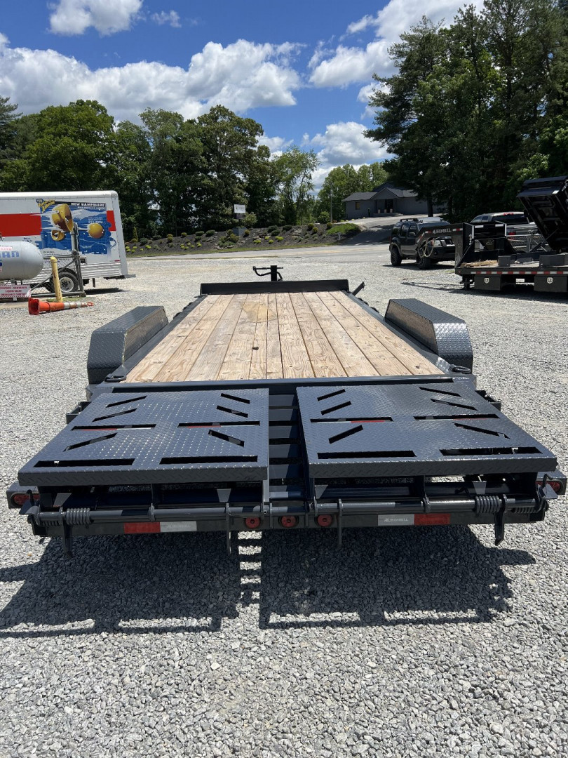 New 2026 Iron Bull EWB Series Equipment Trailer / 83"x22 / 2-7,000# Electric Brake Axles / Rampage Ramps / Jumbo Toolbox