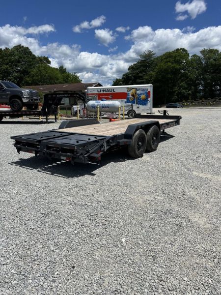 New 2026 Iron Bull EWB Series Equipment Trailer / 83"x22 / 2-7,000# Electric Brake Axles / Rampage Ramps / Jumbo Toolbox
