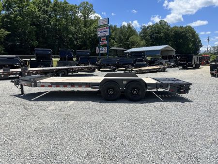 New 2026 Iron Bull EWB Series Equipment Trailer / 83"x22 / 2-7,000# Electric Brake Axles / Rampage Ramps / Jumbo Toolbox