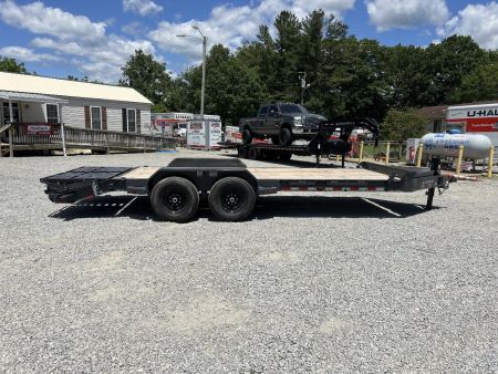New 2026 Iron Bull EWB Series Equipment Trailer / 83"x22 / 2-7,000# Electric Brake Axles / Rampage Ramps / Jumbo Toolbox