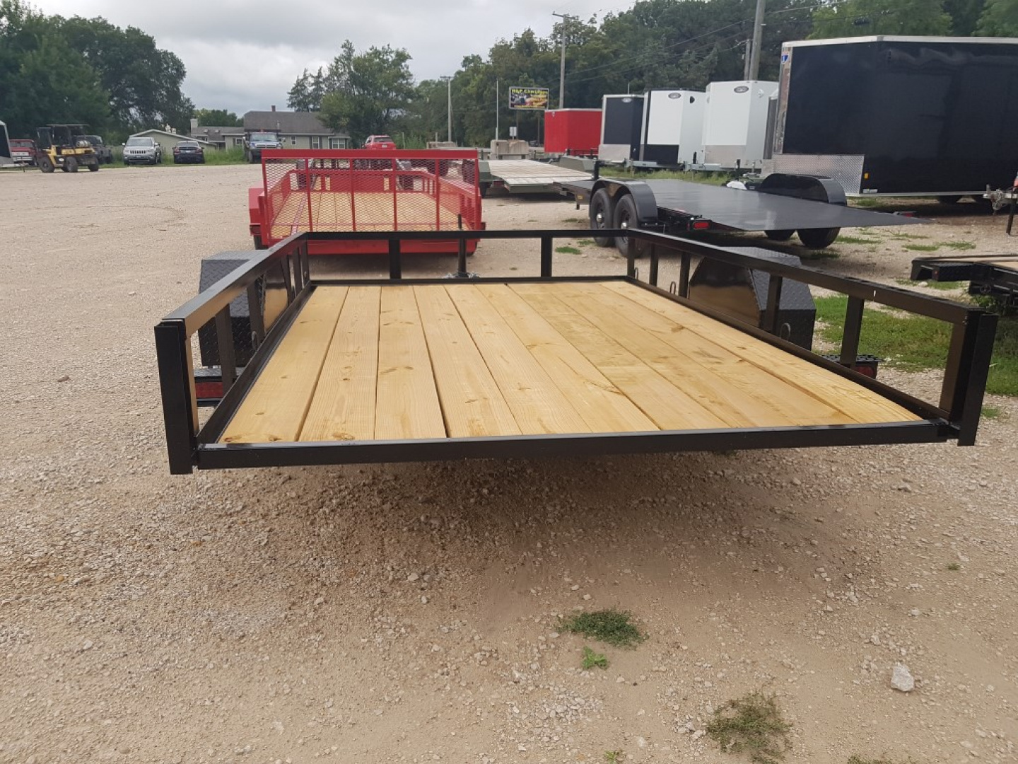 Used 2026 MEB 77 x10 Angle Iron Tilt Utility Trailer w/Board Holders