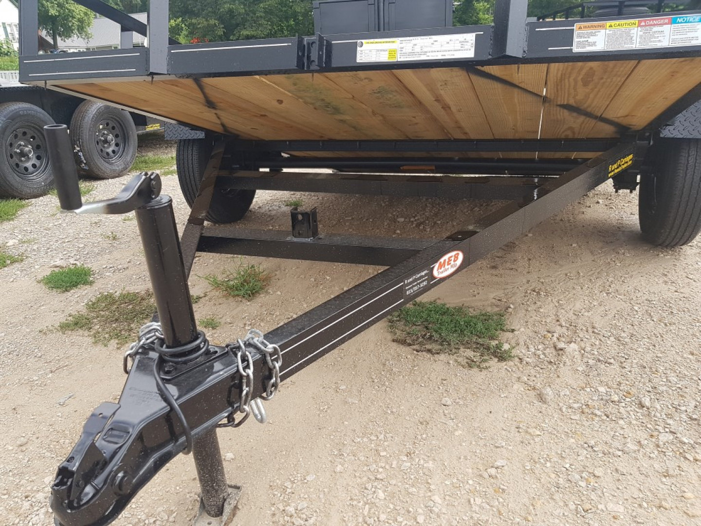 Used 2026 MEB 77 x10 Angle Iron Tilt Utility Trailer w/Board Holders
