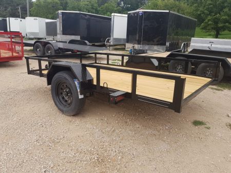 Used 2026 MEB 77 x10 Angle Iron Tilt Utility Trailer w/Board Holders