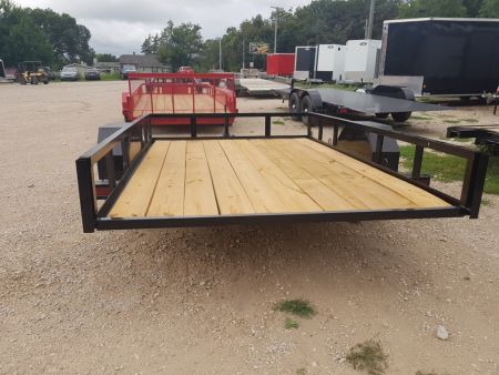 Used 2026 MEB 77 x10 Angle Iron Tilt Utility Trailer w/Board Holders