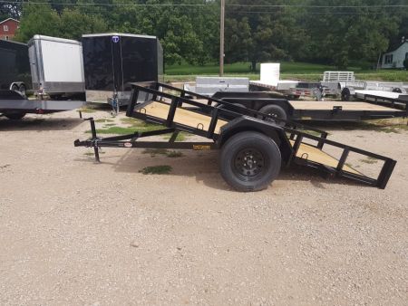 Used 2026 MEB 77 x10 Angle Iron Tilt Utility Trailer w/Board Holders
