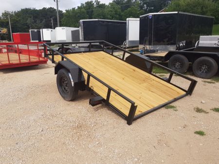 Used 2026 MEB 77 x10 Angle Iron Tilt Utility Trailer w/Board Holders