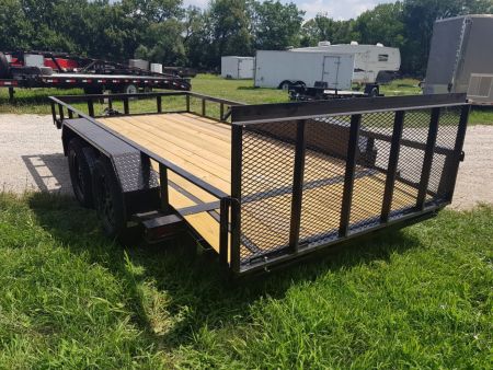 New 2027 MEB 77x14 Utility w/Gate and Brake 7K