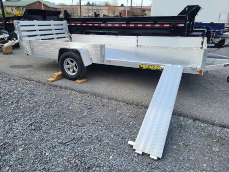 New 6.5 x 15 Aluma 8115SR HD Side Ramp Utility/ATV Trailer, 4.2K GVWR ***Electric Brakes, Bi-Fold Tailgate & Removable Sides/Side Ramps