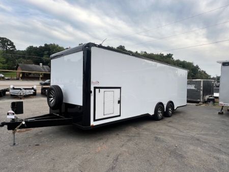 New Outlaw Race Trailer 8.5x26 14K White/Black-Out Race PKG #2