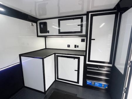 New Outlaw Race Trailer 8.5x26 14K White/Black-Out Race PKG #2