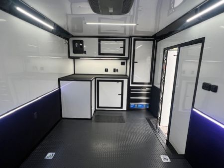 New Outlaw Race Trailer 8.5x26 14K White/Black-Out Race PKG #2