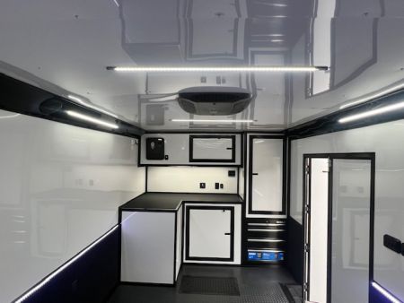 New Outlaw Race Trailer 8.5x26 14K White/Black-Out Race PKG #2