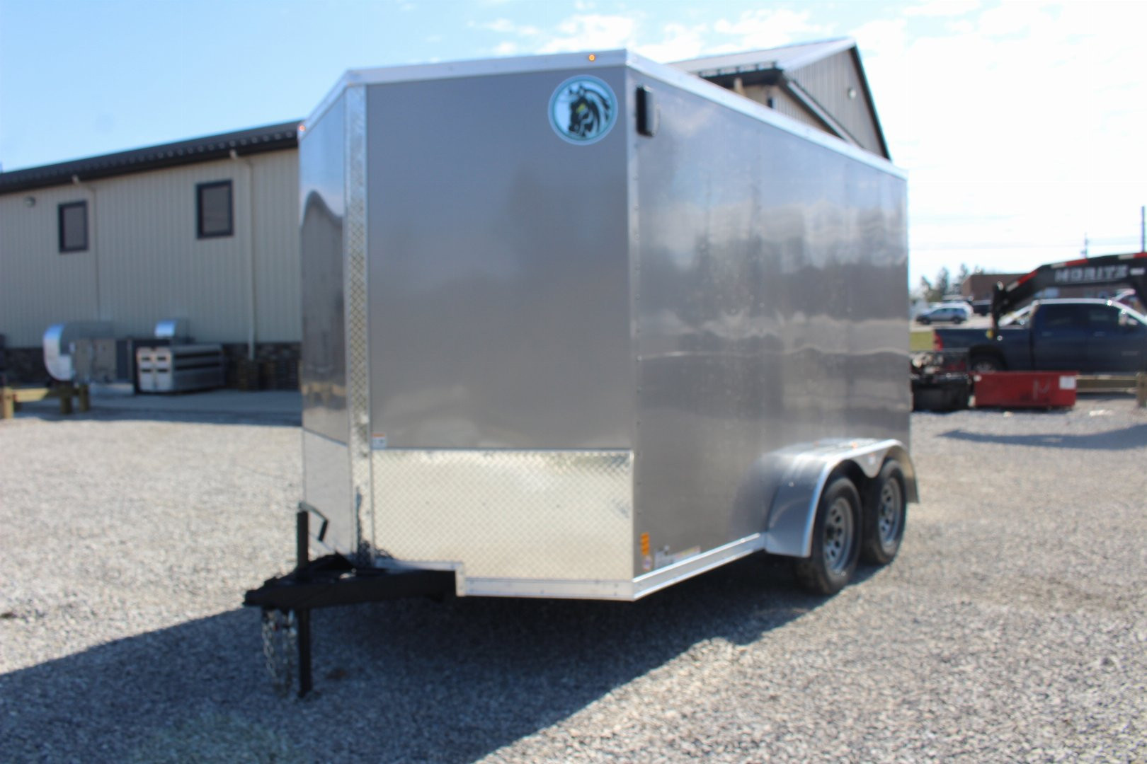 New 2026 Darkhorse Cargo 7' x 12' Enclosed Trailer - Ramp Door - 7' Interior Height - 7000# GVW
