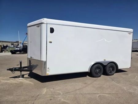 New 2025 H and H Trailer 8x16 HH Series Round Top V-Nose Enclosed Cargo Trailer  7K Tandem