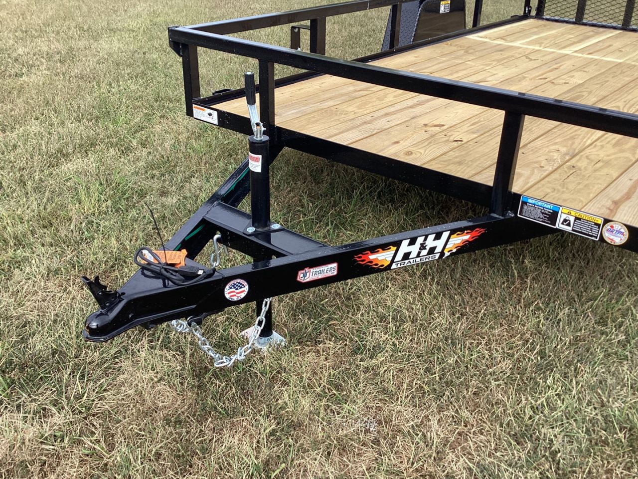 New 2026 H&H 76x12 Rail Side Utility Trailer, 3K Idler