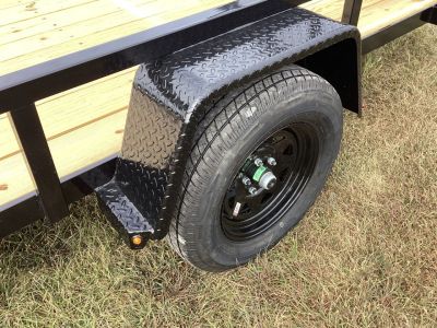 New 2026 H&H 76x12 Rail Side Utility Trailer, 3K Idler