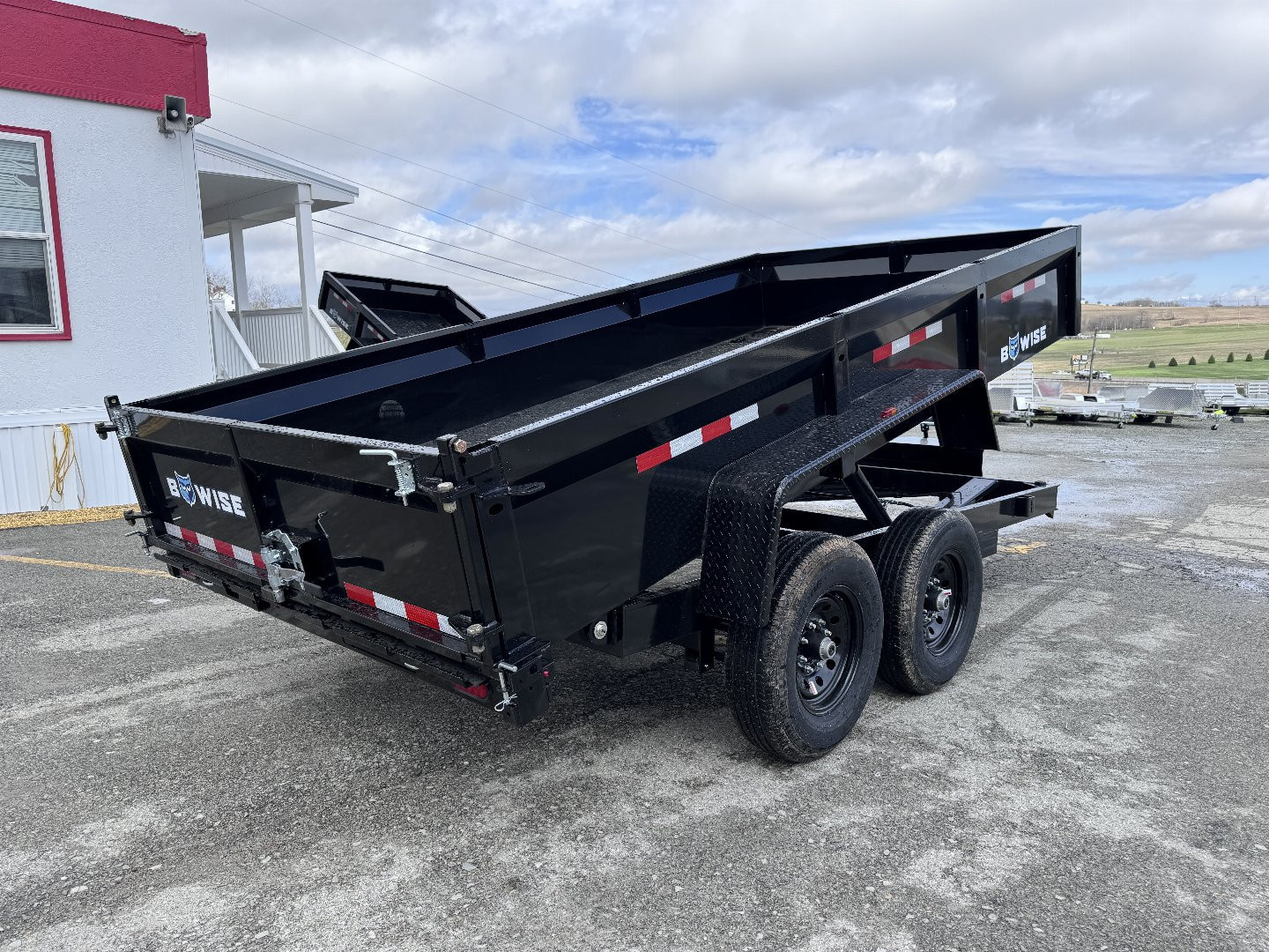 New 2026 BWise 6'9" x 14 HD Lo Pro Equipment Dump w/ Combo Gate