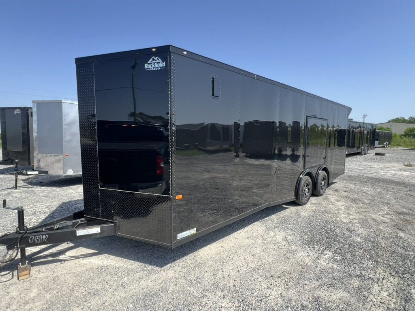 New 2027 Rock Solid Cargo 8.5x24 Tandem Axle Car / Racing Trailer – Black | 10K GVWR