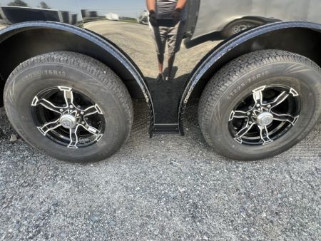 New 2027 Rock Solid Cargo 8.5x24 Tandem Axle Car / Racing Trailer – Black | 10K GVWR