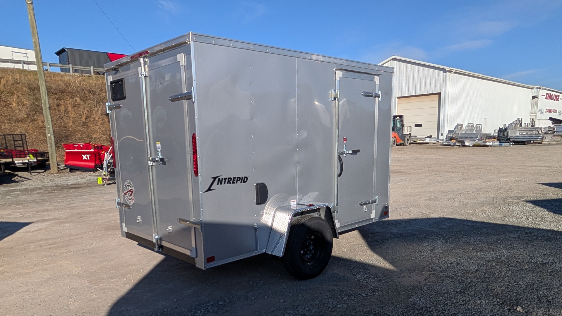 Mt Interepid New 2026 Homesteader 6x12 Intrepid V-Nose Cargo Trailer w/ Barn Doors ...