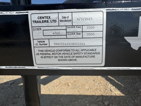 New 2025 Centex Trailers 6.4X147KBP Utility Trailer