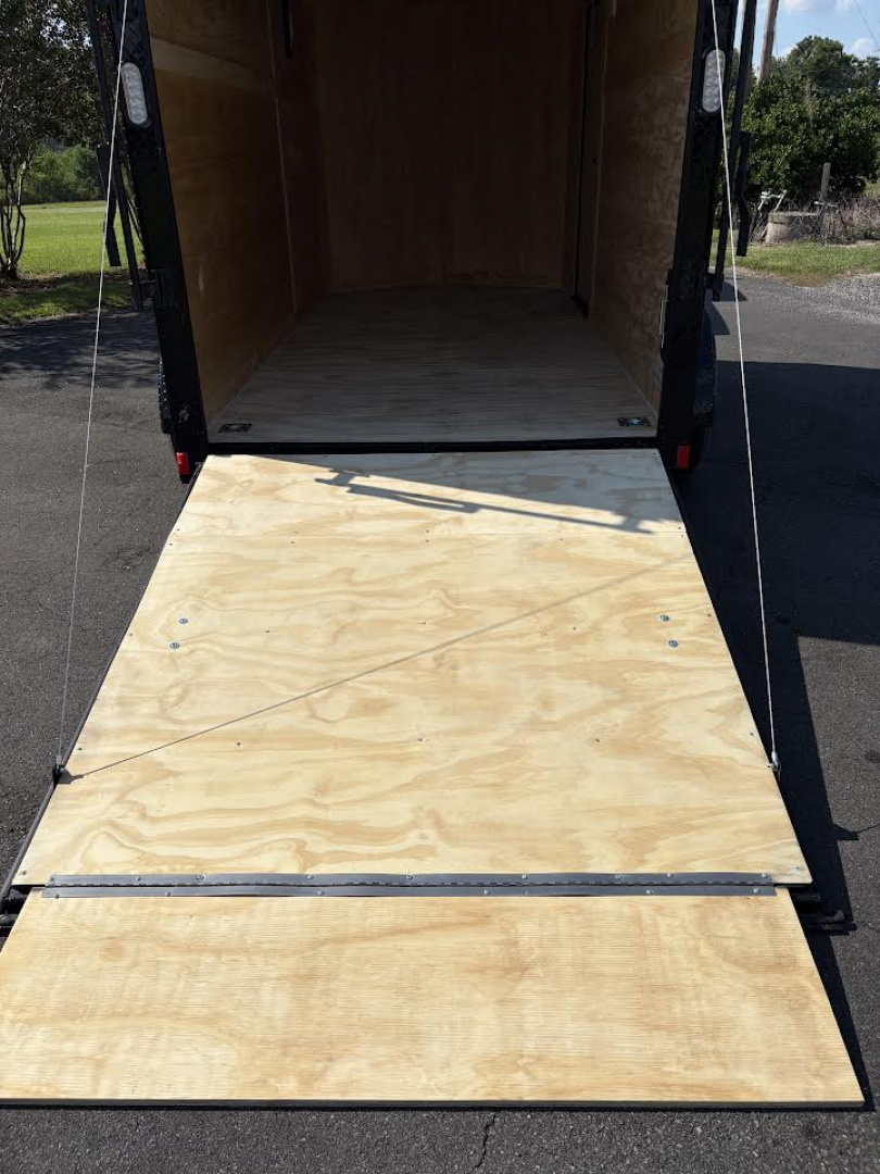 New 6X12 Charcoal Gray Blackout Enclosed Trailer | Polycore